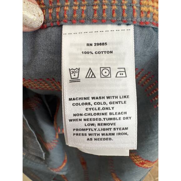 Pendleton Short Sleeve Carson Chambray Shirt XL 100% Cotton - Picture 5 of 9